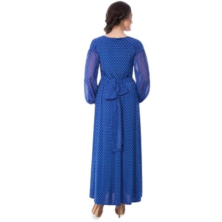 Female dress, size 42, blue, pink color-2