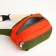 Bag on the belt two -flower, 14.5*4.5*8.5, departure for molln, n/karm, string string 80, khaki/orange
