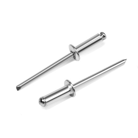 Rolls of the tundra krep, exhaust, aluminum-old, 4x12 mm, unpainted, 500 pcs-1