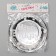 Paper plates “Happy birthday”, set, 6 pcs., Silver color