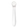 Vibrator with vacuum stimulation Flovetta Jasmine, 23 cm, silicone, white color