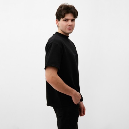 Men's T -shirt Mist Men’s Casual Size 50, black-3