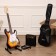 Kit: electrihitara, combi, cover, stand, terris tpack-1 sb, tuner color Sanbert