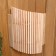 Figure lampshade from alder, corner