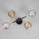 Sender chandelier 4he27 40W black and gold 52x36x27 cm