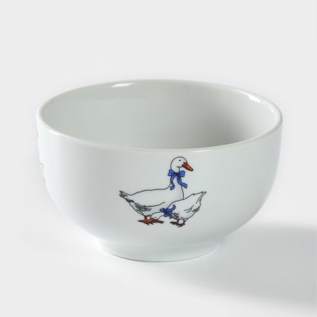 Porcelain Porcelain "geese", 330 ml, d = 11 cm, mix-5