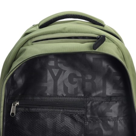 Youth backpack 45 x 32 x 23 cm, Grizzly, ergonomic back, black/green-12