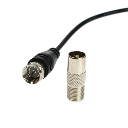 Antenna, indoor, active, with an amplifier, 5 V, 25 DBI, DVB-T2, digital, adhesive, black-3