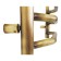 Domoterm electric heated towel rail "Laura", 500 x 700 mm, 5 crossbars, left, bronze
