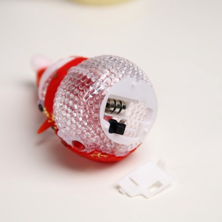 Christmas tree toy "Snowman", 10 cm, from batteries, glow of multi (RGB)-2
