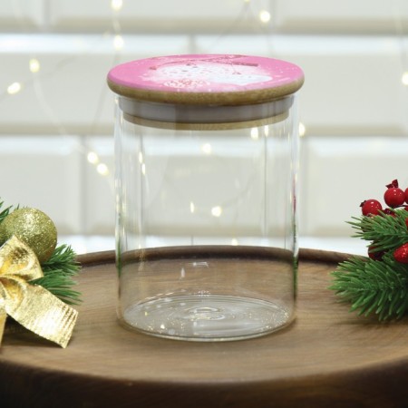 Bank for storage "Pink Tale", 450 ml-2
