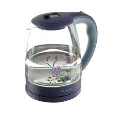 Electric kettle Energy E-287, glass, 2 l, 1500 watts, backlight, blue