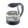 Electric kettle Energy E-287, glass, 2 l, 1500 watts, backlight, blue