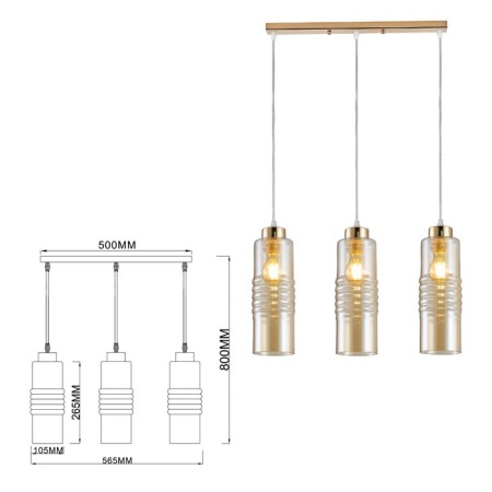 Lamp Viviane 9107-203 3 x E27 60W-3