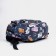 Set of a youth backpack from textiles, a shoper bag, blue color