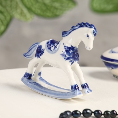 Souvenir "Horse-rock", 10 x 3 x 9 cm, gzhel, cobalt