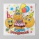 Two -layer paper napkins “Happy Birthday”, emoticons and cake, 33x33, 20 pcs.