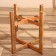 Kashpo on the stand "Hani" metal, wood (set 2 pcs), diameter 29 and 26 cm