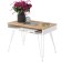 Coffee table Liverpool 75x40x53 cm, oak craf gold, white