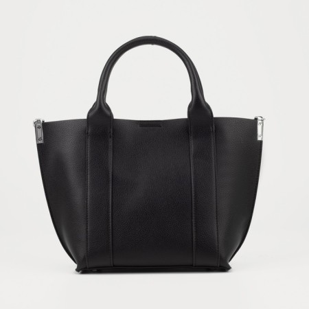 Bag Female Tout with zipper, black color