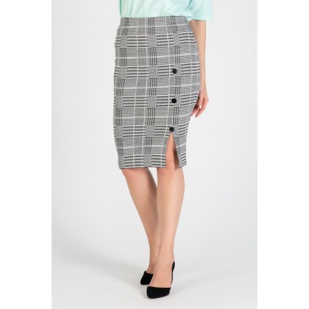 Women's skirt, size 42, gray color-1