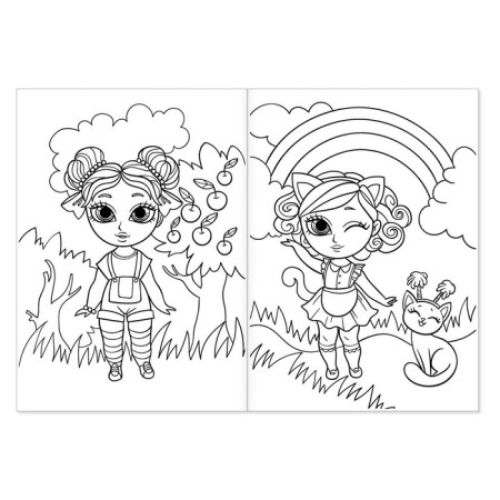 Coloring "Fashionable dolls", 16 p., A4 format-1