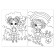 Coloring "Fashionable dolls", 16 p., A4 format