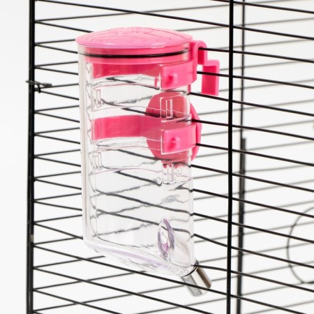 External drinker for a cage, 500 ml, pink-6