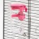 External drinker for a cage, 500 ml, pink