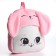 Plush Baby backpack for the girl "Cute cat", 30x25x7 cm