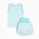 A set for a boy (T-shirt/panties per diaper), blue/sheep color, height 68-74 cm