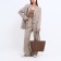 Bag Women's Shoper with zipper, brown color