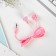 Headphones on the postcard, "love", vacuum, pink