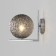 Sconces with a glass ceiling Shape, 60W, E14, 28x20x25 cm