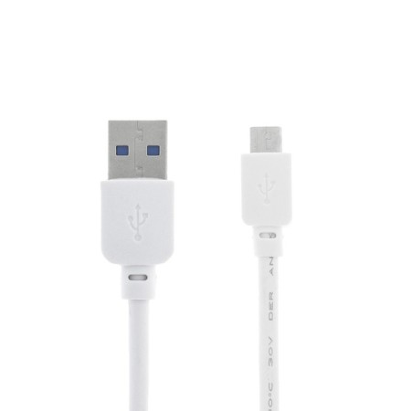 Luazon cable, microUSB - USB, 1 A, 1.5 m, thickened, white-1
