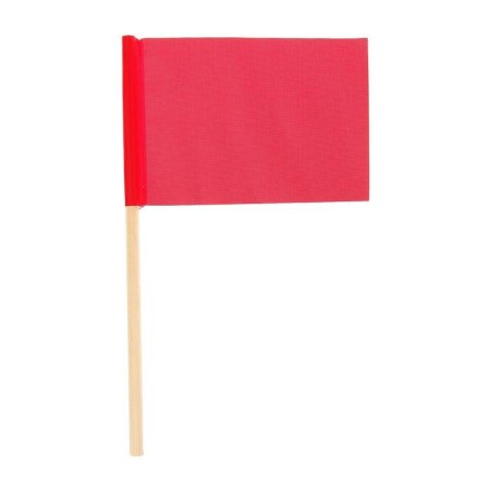 Flag, length 25 cm, 10x15 cm, red color