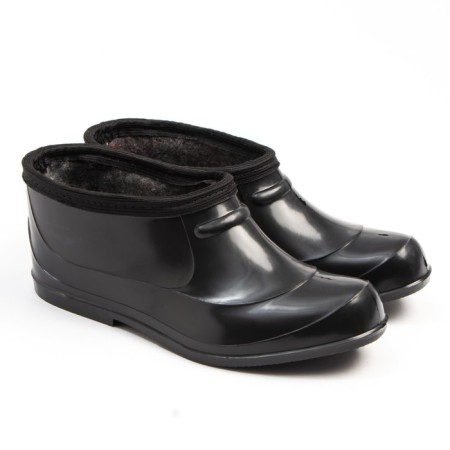 Garden galoshes with insulation, size 36, black, PVC