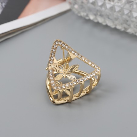 Hair crab "Florence" corner, 3.5 cm, gold