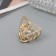 Hair crab "Florence" corner, 3.5 cm, gold