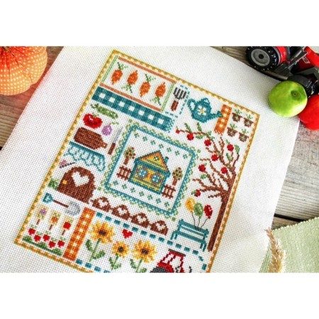 Embroidery set "Sempler. In your favorite cottage »20 × 16 cm-2