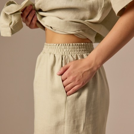 Female suit (shirt and shorts) SL Home p. M, light green-3