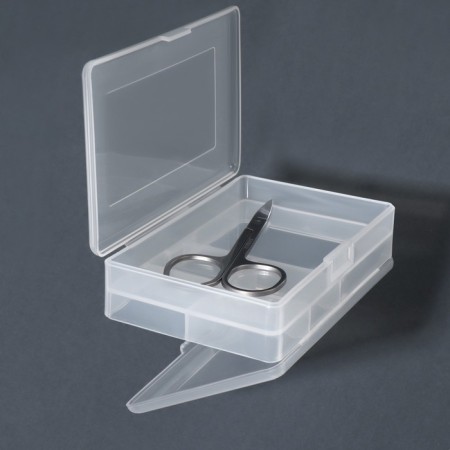 Organizer for storage, with a lid, bilateral, 10.2 × 7 × 3.2 cm, white color-5