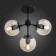 Ceiling Ceiling ST LUCE. SL549.402.03. Stampo. 3x60 watts, E27, 45x45x38 cm, black color