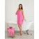 Pareo female for the sauna, size s-l, pink color