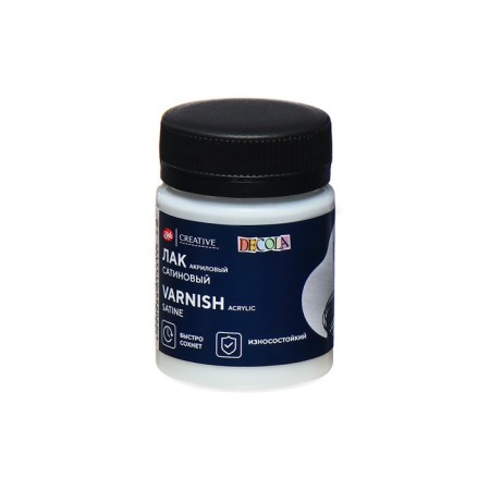 Acrylic satin varnish, water -based 50 ml, ZHK Decola-5