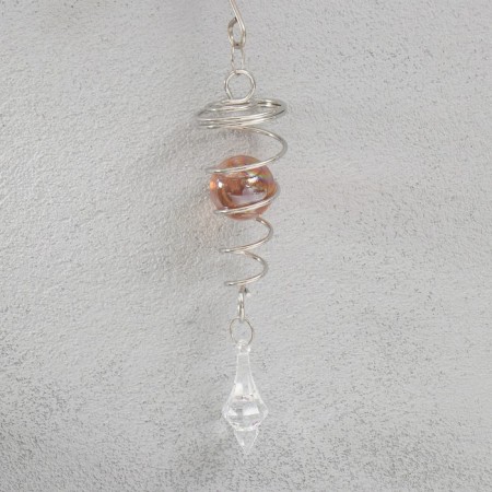 Chickenpile bell metal 3D "openwork butterfly" with bead 13.5x13.5x31 cm-2