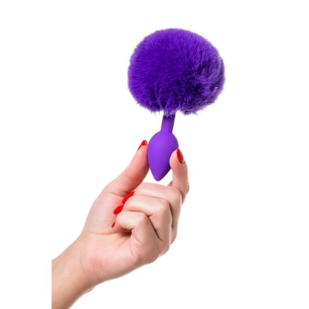 Anal plug Todo byfa Sweet Bunny, silicone, purple color, 13 cm, d 2.8 cm-6