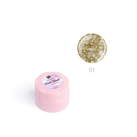 AdricoCo Glow Bomb, No. 01 Golden Sand, 5 ml