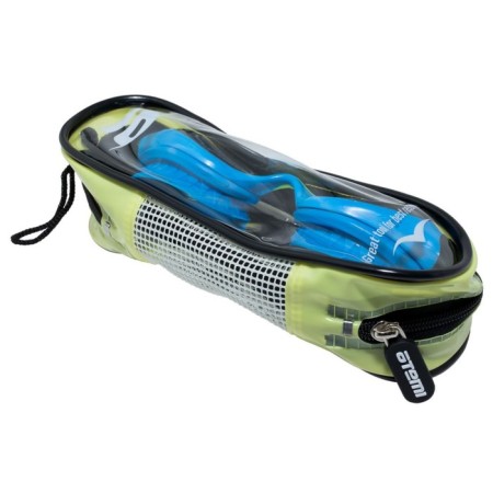 ATEMI M702 swimming glasses, children's, silicone, black/blue color-4