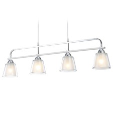 Suspended Ambrella Light, Modern, TR303242, 4HE27, white color, chrome